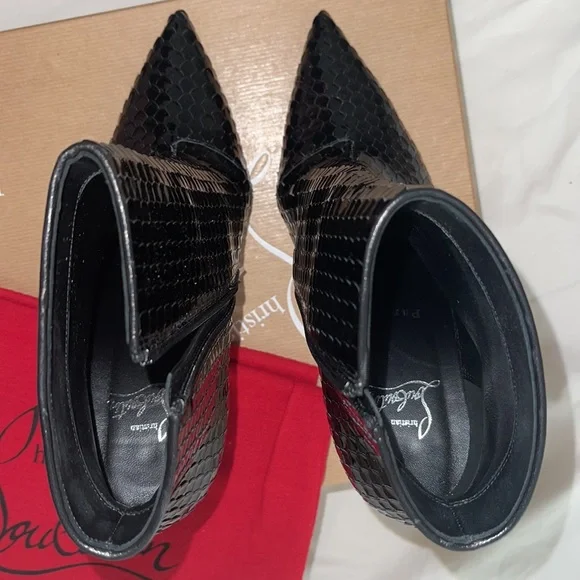 Black So Kate Scale Print Bootie